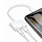 Adaptor Lightning iPhone 2 in 1 Casti si Incarcator