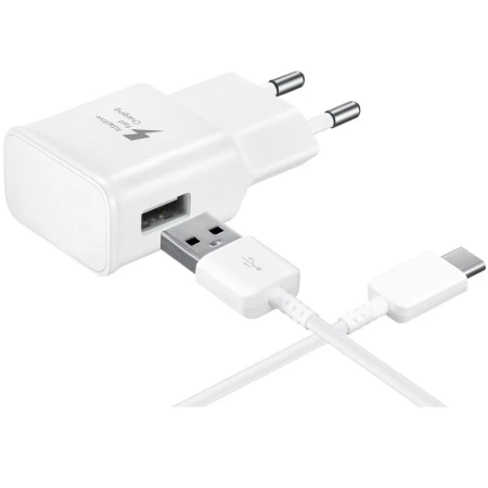 Set Incarcator retea compatibil XIAOMI Fast 9V/1.67 A or 5V/2A +cablu date Type-C, White