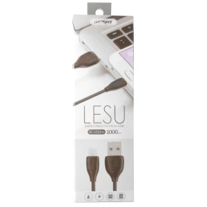 Cablu date/incarcare Remax Lesu RC-505m microUSB la USB 2.0, 1 m lungime, negru