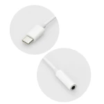 Adaptor Jack 3.5mm (mama) to Type-C, Alb