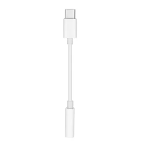 Adaptor audio USB Tip C la Jack 3.5mm, Alb