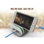 Incarcator priza LDNIO A6702, 6 x USB, White/Green