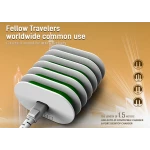 Incarcator priza LDNIO A6702, 6 x USB, White/Green