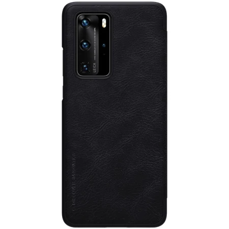 Husa tip carte Nillkin Qin pentru Huawei P40 Pro, negru
