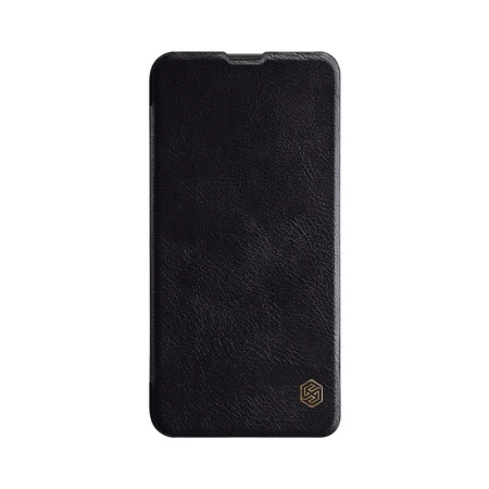 Husa Carte Slim Nillkin Qin (Piele Eco) pentru Samsung Galaxy A10, Negru