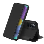 Husa Carte Dux Ducis Skin X pentru Samsung Galaxy A51, Antisoc, Negru