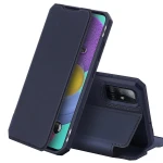 Husa Carte Dux Ducis Skin X pentru Samsung Galaxy A51, Antisoc, Albastru