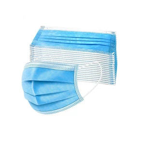 Set 50 Masti de protectie, polipropilena, 3 pliuri, 3 straturi