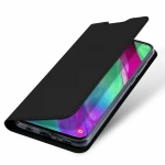Husa Carte Dux Ducis Anti Amprenta pentru Samsung Galaxy A20e, Negru