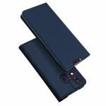 Husa Carte Dux Ducis Anti Amprenta pentru Samsung Galaxy A20e, Albastru