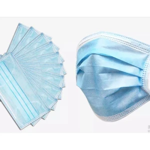 Masti de protectie de unica folosinta , 3 straturi, 3 pliuri, set 50 bucati