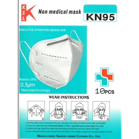 Masca de protectie , KN95 , set 10 buc.