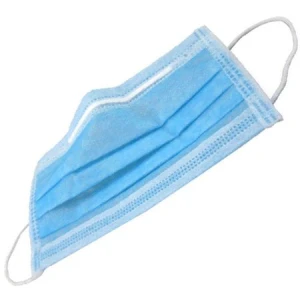 Masti albastre de unica folosinta cu legaturi elastice - 50 bucati
