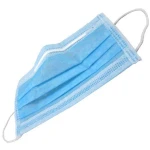 Masti albastre de unica folosinta cu legaturi elastice - 50 bucati