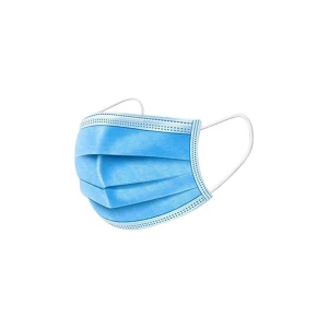 Set 50 masti de protectie respiratorie, albastru, 3 straturi