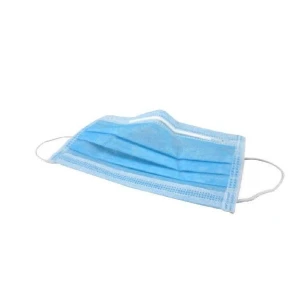 Masti de unica folosinta, 3 straturi, albastru, set 50 bucati