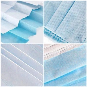 Masti protectie, set 50 bucati, 3 straturi, 3 pliuri