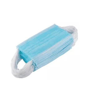 Masca de protectie faciala, unica folosinta, nesterila, 3 straturi, albastra (50 buc/set)
