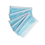 Masca de protectie faciala, unica folosinta, nesterila, 3 straturi, albastra (50 buc/set)