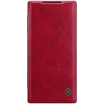 Husa tip carte Nillkin Qin pentru Samsung Galaxy Note 10 Plus/ Note 10 Plus (5G)-Red