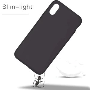 SET Husa iPhone X / XS, X-Level, Ultra Thin, Ultra Soft, Negru Mat + Folie Joyshell