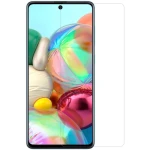 Set Husa Soft Silicone Compatibil cu Samsung Galaxy A51, din silicon flexibil si ultra subtire, Gray Blue + Folie din sticla securizata Compatibil cu Samsung Galaxy A51