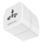 Adaptor priza universal pentru calatorie, alb