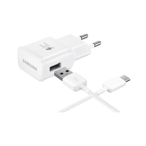 Incarcator de retea USB Type-C, Original Samsung, EP-TA20EWECGWW, Fast Charging, Travel Adapter, Alb, Blister