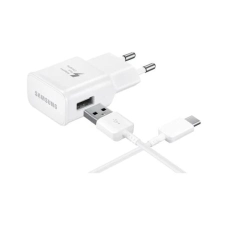 Incarcator de retea USB Type-C, Original Samsung, EP-TA20EWECGWW, Fast Charging, Travel Adapter, Alb, Blister