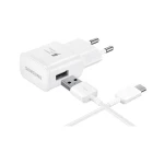 Incarcator de retea USB Type-C, Original Samsung, EP-TA20EWECGWW, Fast Charging, Travel Adapter, Alb, Blister