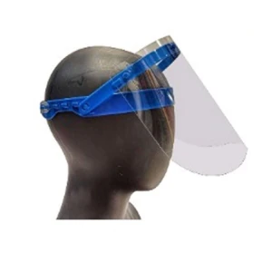 Viziera protectie fata, Ecran transparent, Rabatabila, Bareta de sustinere, reglabil pe 6 niveluri