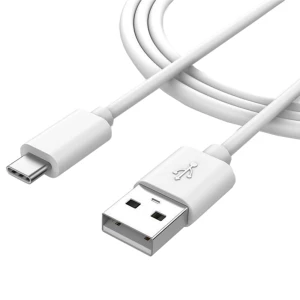 Set Incarcator retea compatibil Samsung Fast 9V/1.67 A or 5V/2A +cablu date Type-C, White
