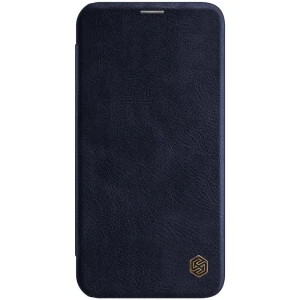 Husa tip carte Nillkin Qin pentru Apple iPhone 12 Pro, albastru