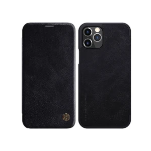 Husa Flip Cover Book Premium Nillkin Qin Compatibila Cu iPhone 12 Pro Max, Negru