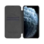 Husa Flip Cover Book Premium Nillkin Qin Compatibila Cu iPhone 12 Pro Max, Negru