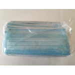 Set 50 bucati Masti faciale de protectie de unica folosinta, Polipropilena, 3 straturi, 3 pliuri, albastre, nesterile