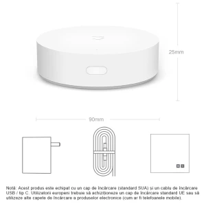 Smart Home Hub Gateway Xiaomi Noua ZigBee WIFI Bluetooth Inteligent cu Mijia APP