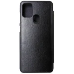 Husa Nillkin Qin tip carte neagra pentru Samsung Galaxy A21s (SM-A217F)