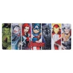 Mousepad profesional pentru gaming si birou Marvel, Timeless Avengers model XL, antiderapant, impermeabil, 80x30 cm