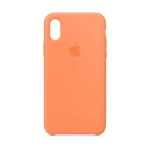Husa de protectie Apple pentru iPhone Xs Max, Silicon, Papaya