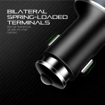 Incarcator auto LDNIO C502 cu cablu extensibil si 4 porturi USB 5.1A, negru