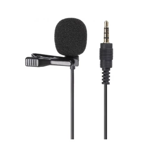 Microfon tip lavaliera cu mufa jack 3.5mm, model jr-lm1, black