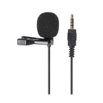 Microfon tip lavaliera cu mufa jack 3.5mm, model jr-lm1, black