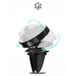 Suport auto telefon se misca 360 grade magnetic ,pentru grila ventilatie , culoare Negru