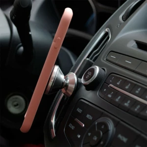 Suport auto telefon se misca 360 grade magnetic universal ,pentru grila ventilatie aerisire, culoare Argintiu