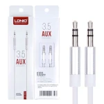 Cablu aux audio Mini Jack 3.5 mm Ldnio (LS-Y02 - 100 cm) Alb