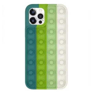 Husa pentru Apple iPhone 11 Pro Push Bubble Protection, Interactive Pop It Now, Jucarie Antistres, Trendy Colorful Invogue, Verde