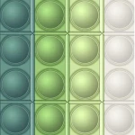 Husa pentru Apple iPhone 11 Pro Push Bubble Protection, Interactive Pop It Now, Jucarie Antistres, Trendy Colorful Invogue, Verde