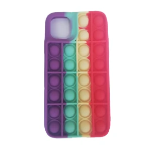 Husa de protectie push bubble pentru iPhone 12 Pro, multicolor