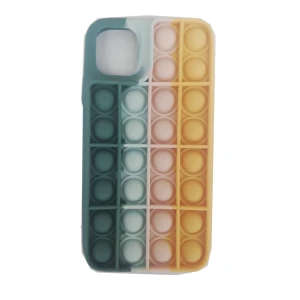 Husa de protectie push buuble pentru iPhone 11, multiclor